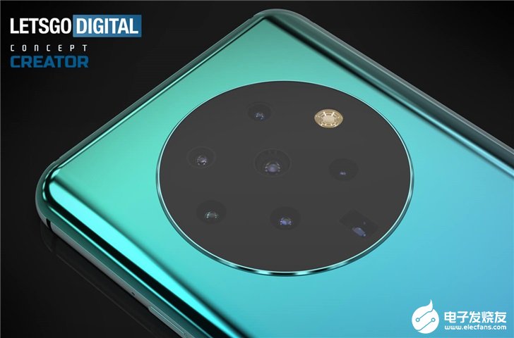 OPPO手机设计专利曝光,后置搭载7个相机镜头和1个闪光灯