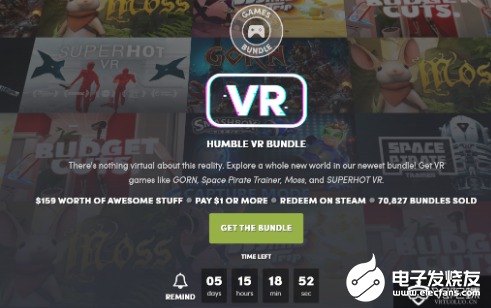 Humble VR Bundle售出超70000...