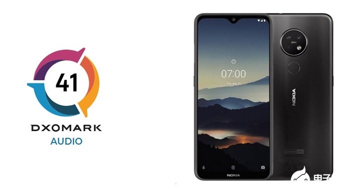 DXOMARK:诺基亚7.2手机音频得分41分,...