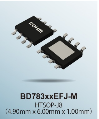 ROHM开发出高级车载仪表盘用2.8W大输出扬声器放大器“BD783xxEFJ-M”