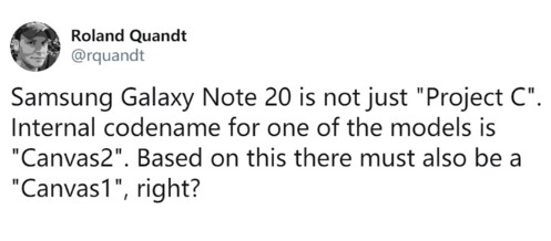 三星Galaxy Note 20代号曝光,将以系...