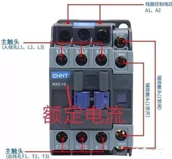 接触器常开和常闭图解交流接触器常开常闭接线