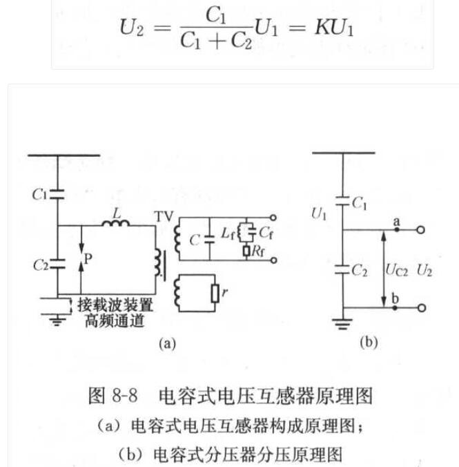 电容式电压互感器的原理接线图