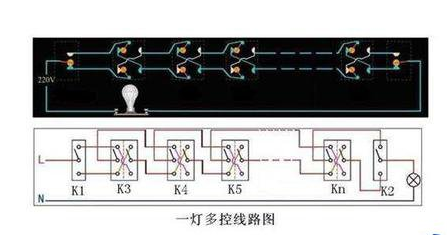 一灯三控开关怎么安装怎么安装?