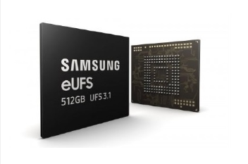 三星量产512GB eUFS 3.1芯片,写入速...