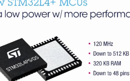 意法半导体面向嵌入式应用而推出了STM32L4 ...