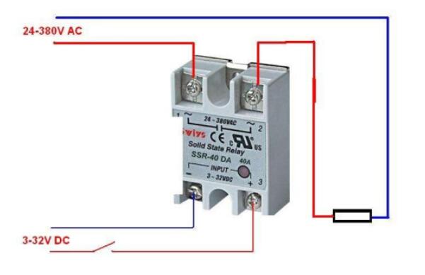 固态继电器实物接线图固态继电器的分类