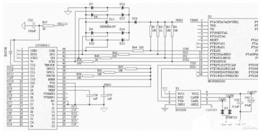 LTC6802与MCU连接器的电路设计解析