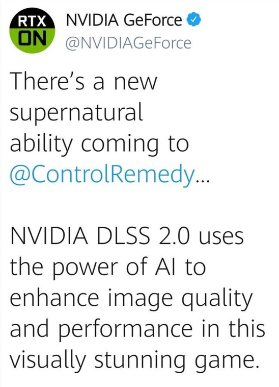 英伟达将发布DLSS 2.0技术来来增强游戏的图...