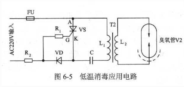 电子消毒柜典型应用电路