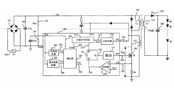 士兰微改进LED恒流驱动电源控制器的专利解析
