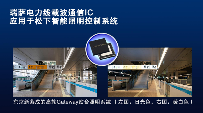 瑞萨电力线载波通信IC应用于松下智能照明控制系统