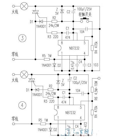 nb7232典型应用电路图