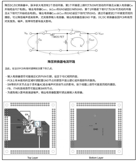 電源IC應用電路例和基板布局