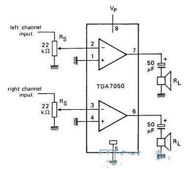 tda7050典型应用电路图