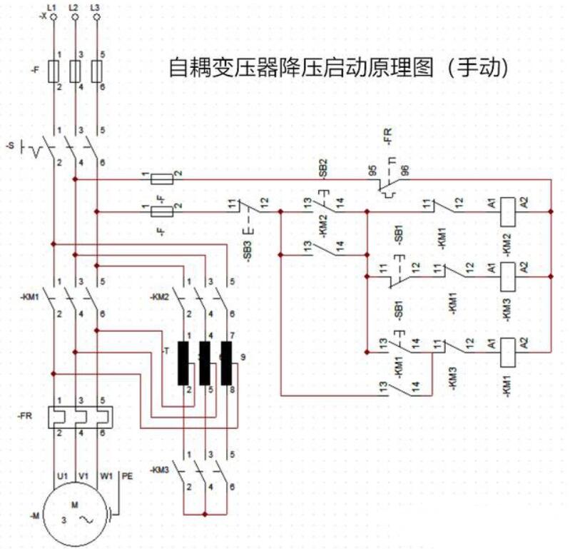 电动机自耦降压启动原理及注意事项