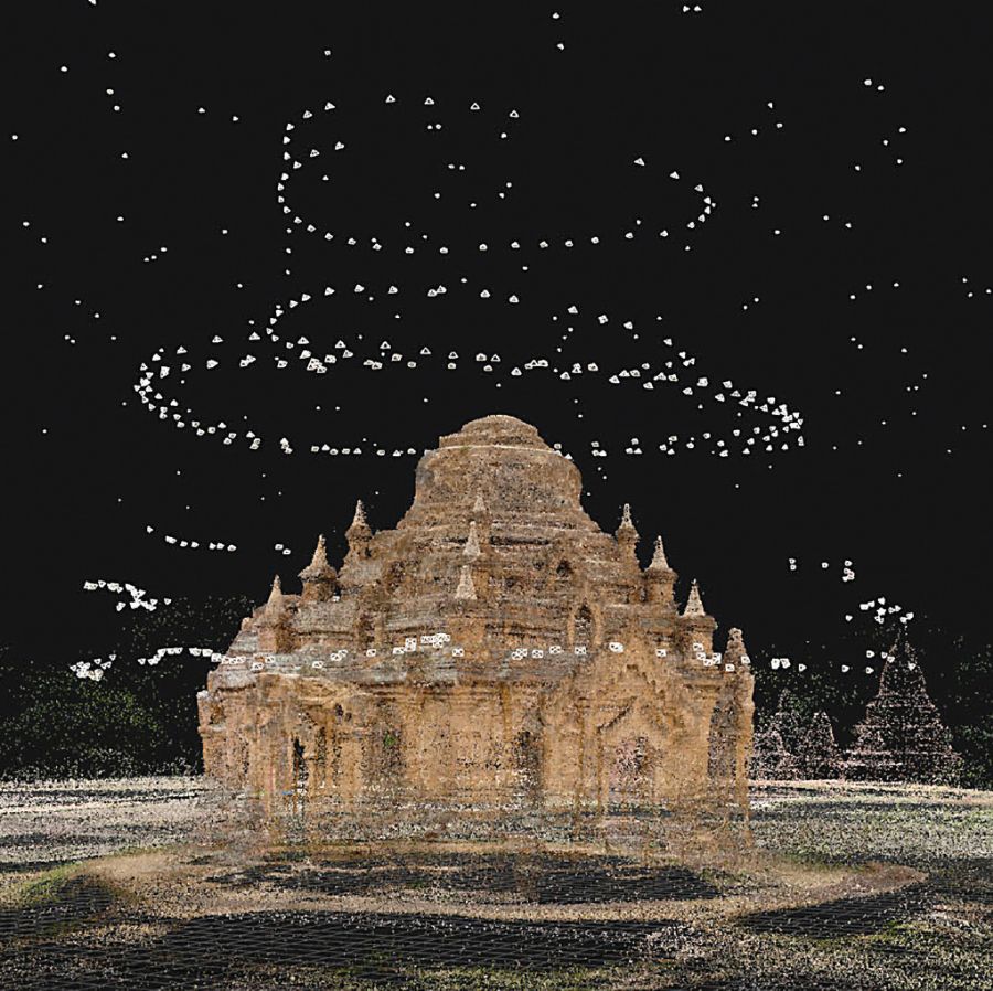 大空间激光扫描测绘古建筑寺庙宫殿文物数字化3D扫...