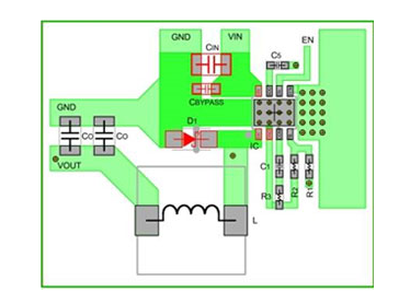 PCB板布局之輸入電容器和二極管的配置