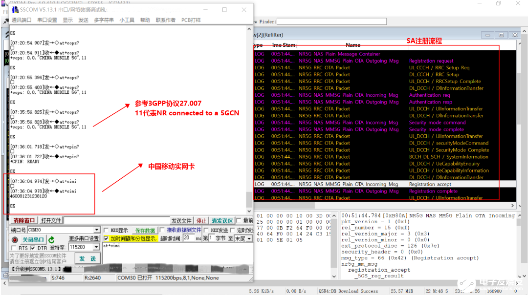 廣和通FG150/FM150 5G系列模組在運(yùn)營商SA實(shí)網(wǎng)環(huán)境下完成駐網(wǎng)