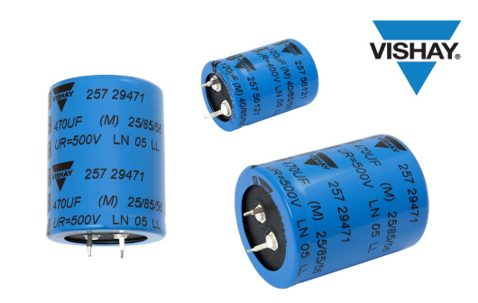 Vishay最新推出新系列小型卡扣式鋁電解電容器...