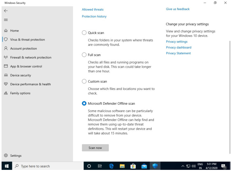 微软的Windows Defender改为Microsoft Defender