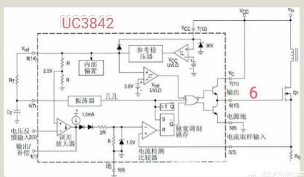 uc3842内部电路图解析