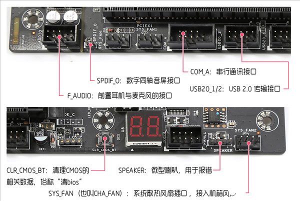 電腦裝機主板跳線的接法