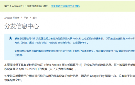 谷歌的Android版本分布情况不公开了