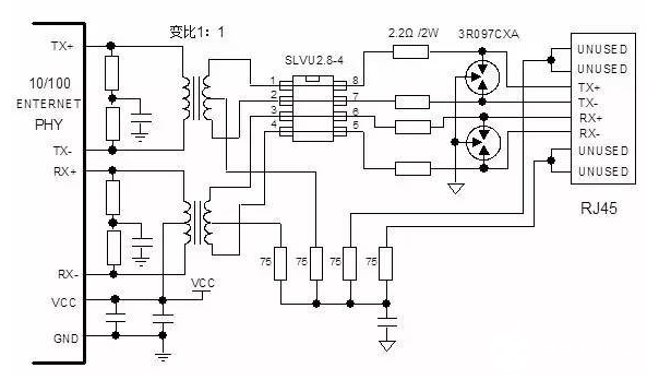 TVS（Transient Voltage Suppression）是一种限压保护器件，作用与压敏电阻很类似。也是利用器件的非线性特性将过电压钳位到一个较低的电压值实现对后级电路的保护。