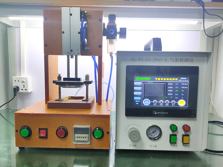 Goel氣密性防水檢測設備在新能源充電控制盒氣密...