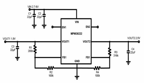 MPM38222带来了一种简单紧凑的光模块电源解决方案