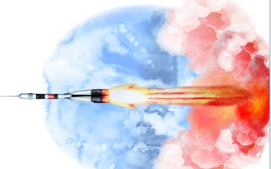 SpaceX的载人版“龙”飞船火箭在肯尼迪发射台...