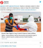 无人机首次被用于运送COVID-19冠状病毒检测...