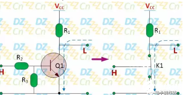 三極管中的開關電路分析