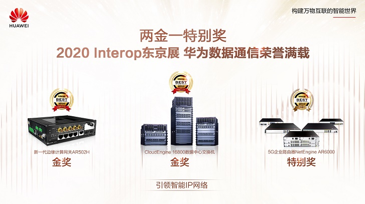 慶祝!華為數通奪得日本2020 Interop東...