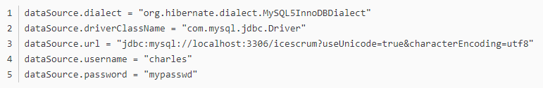 虚拟机：为icescrum 配置MySQL
