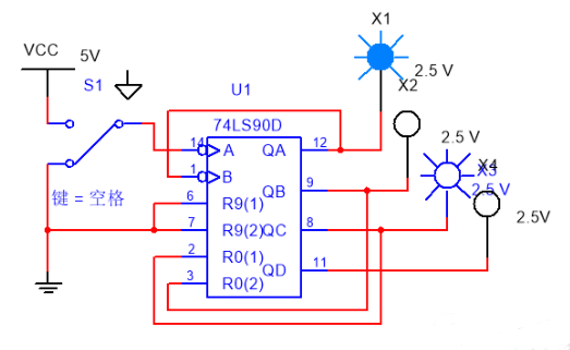 譯碼器：做一個簡單的六進制技術電路