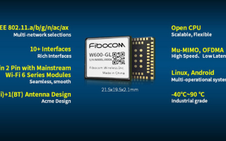 Fibocom发布Wi-Fi6无线模块W600,...