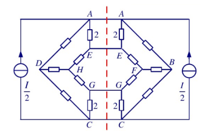 如何通過(guò)對(duì)稱電路的等效變換轉(zhuǎn)化回簡(jiǎn)單電路