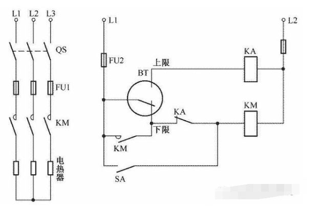 电接点压力温度计应用电路的原理和特性