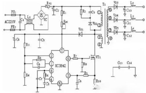 PWM开关电源集成控制IC-UC3842工作原理