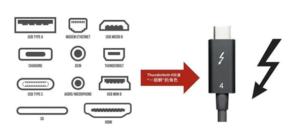 英特尔宣布USB4接口连接器,分成两版本