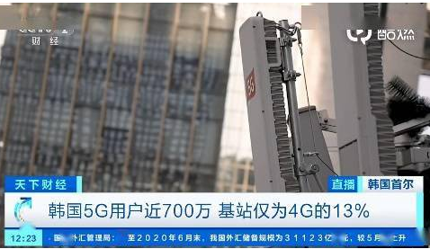 5月底韩国5G用户已超过687万,资费比4G高出...
