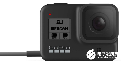 Gopro宣布其hero 8 Black可以同时作为具有1080p广角摄像头的功能 电子发烧友网