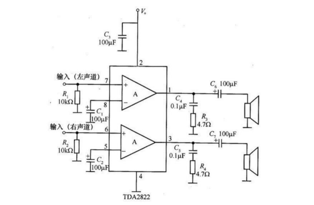 tda2822和tda2822m芯片到底有什么区别