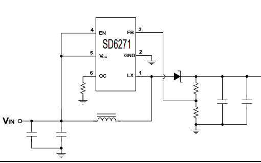 SD6271升压电流模式PWM转换器的数据手册免费下载