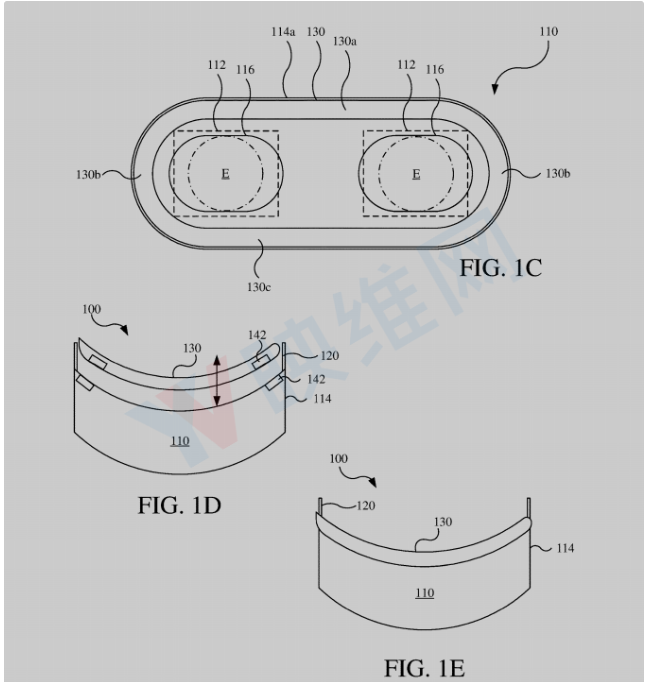 苹果新AR/VR专利曝光 贴合用户面部的头显机制 