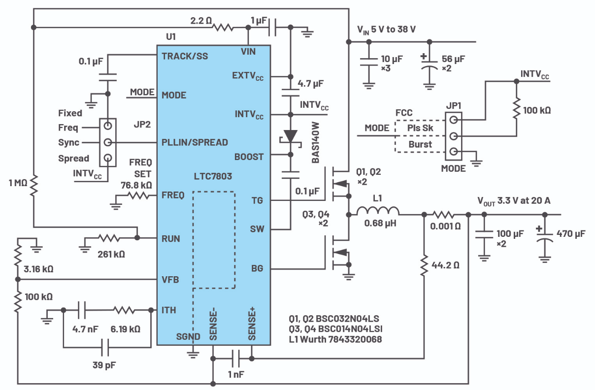 LTC7803 或先进电源便捷设计之路 