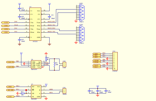 STM32F103ZET6开发板的电路原理图和PCB资料