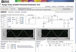 放大器参数评估工具为设计电路加快检查